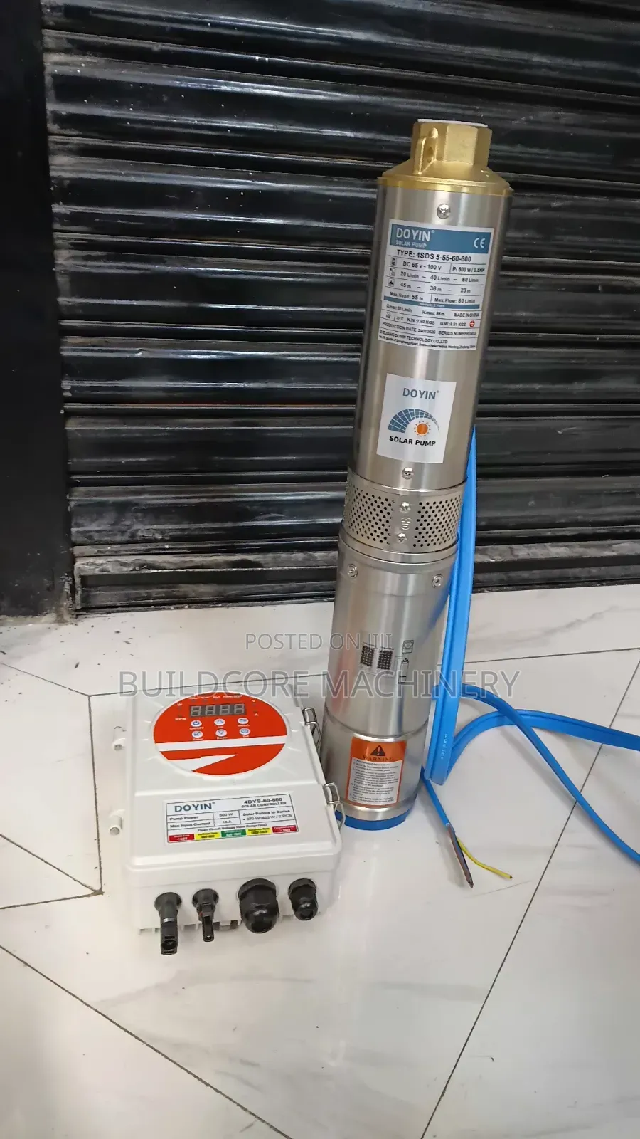 Doyin AC/DC Hybrid Submersible Water Pump 600watts 0.8HP