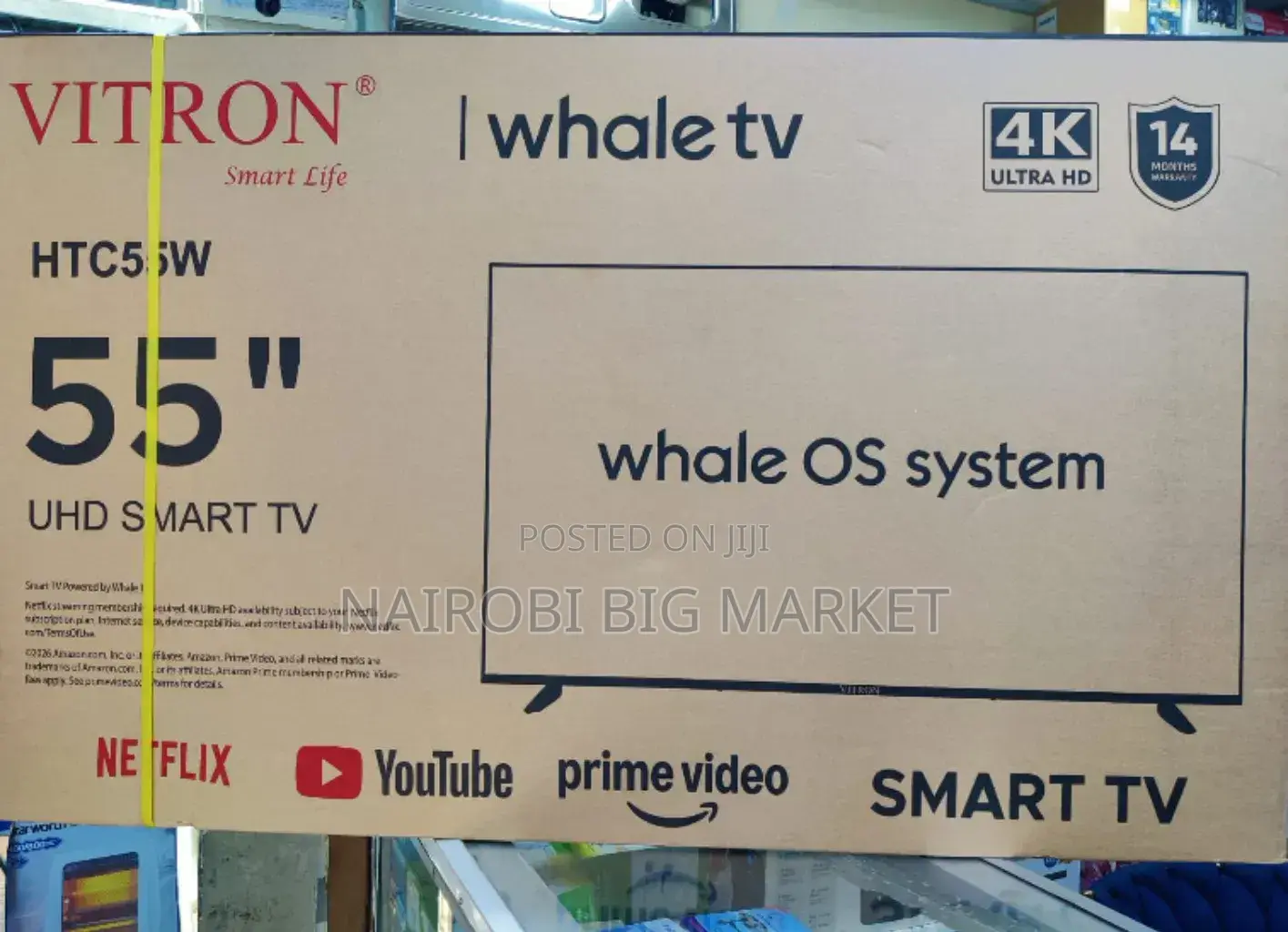*Vitron 55" Whale OS Smart UHD TV
