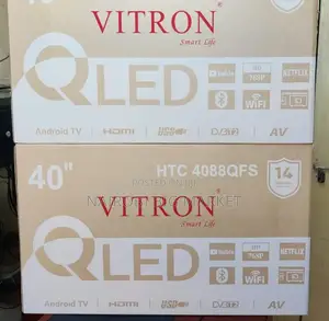 *Vitron 40" QLED Smart Android Frameless With Bluetooth