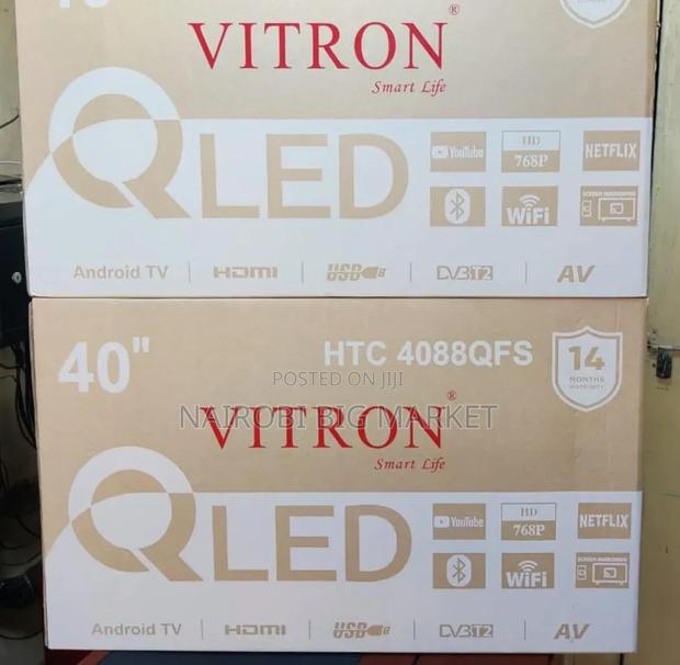 *Vitron 40" QLED Smart Android Frameless With Bluetooth - thumbnail 2