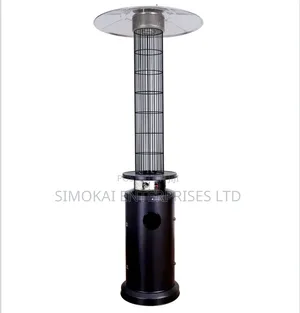Standing LPG Patio Heater (Mushroom) in a Sleek Stainless Steel Finish