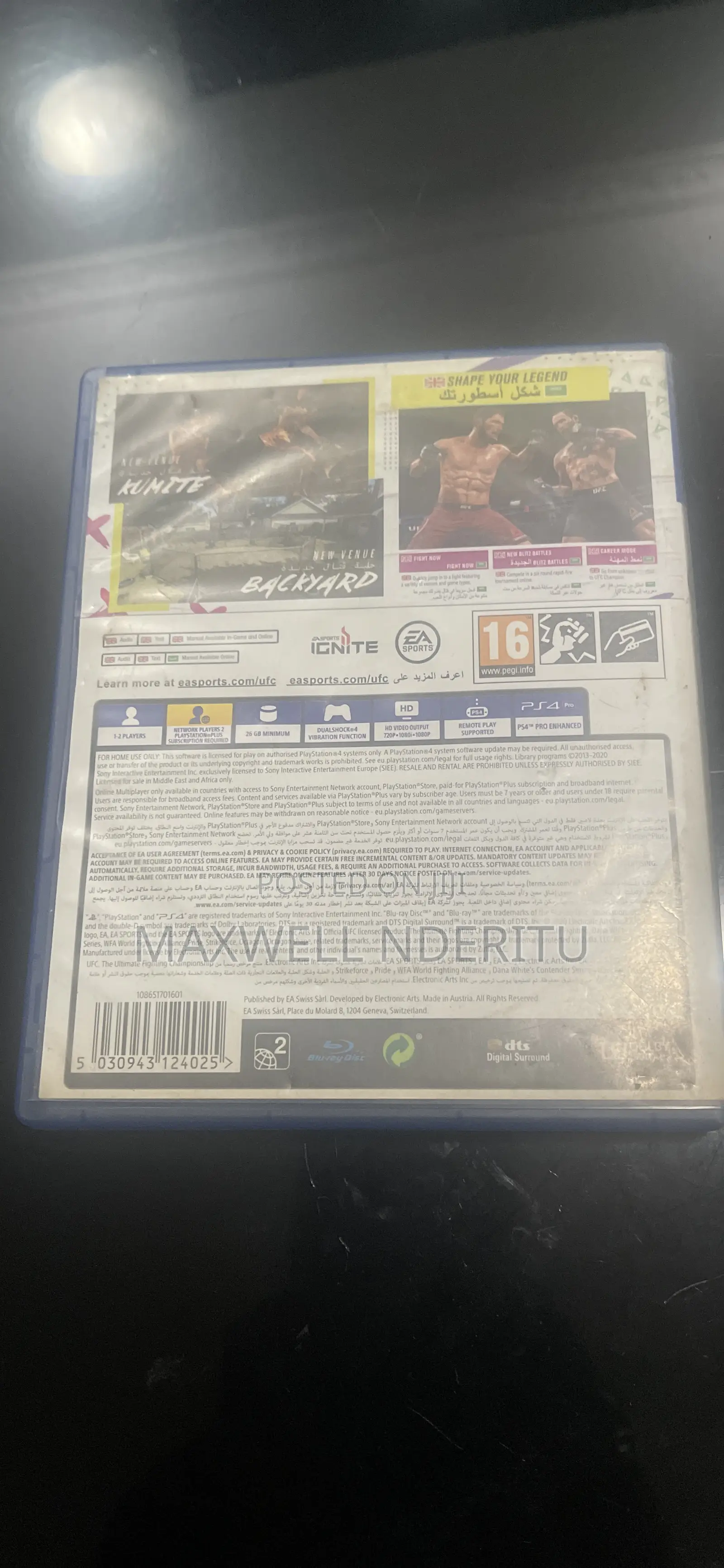 Ufc4 for Ps5 $Ps4