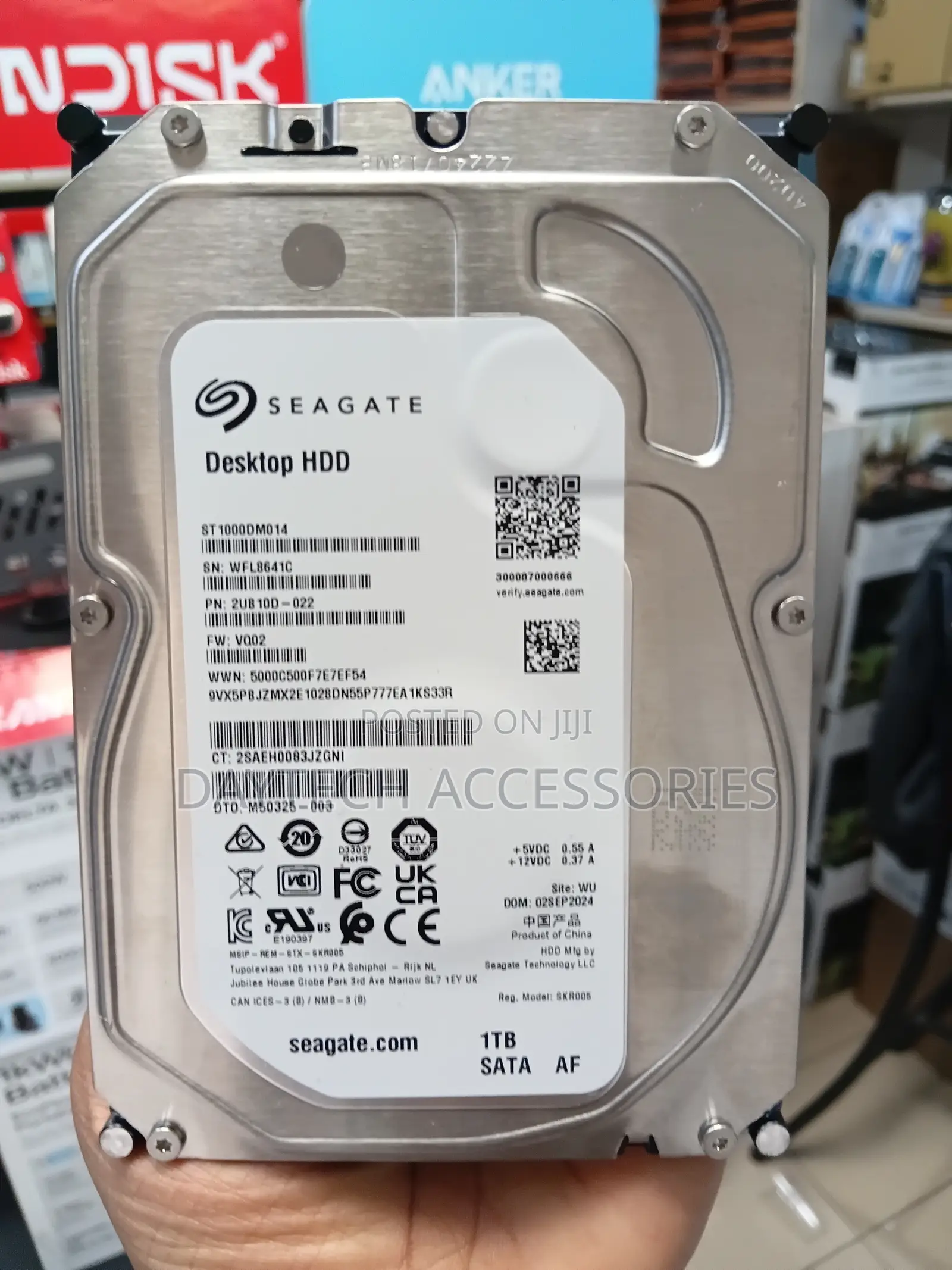 Seagate 1tb Desktop HDD Sata 6gb/S 64mb Cache
