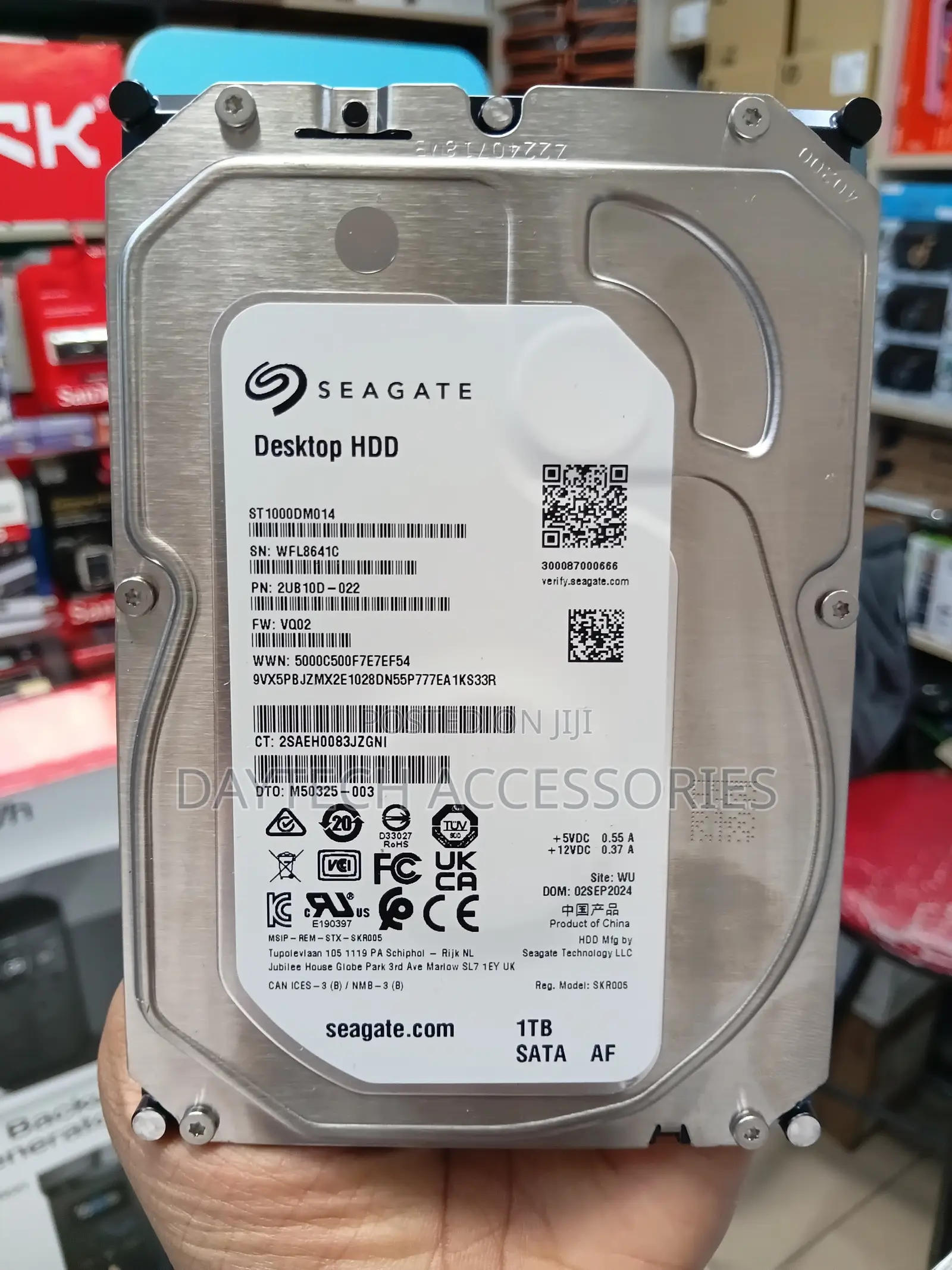 Seagate 1tb Desktop HDD Sata 6gb/S 64mb Cache