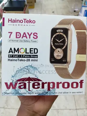HainoTeko-28 Mini Ladies Smart Watch in Gold.