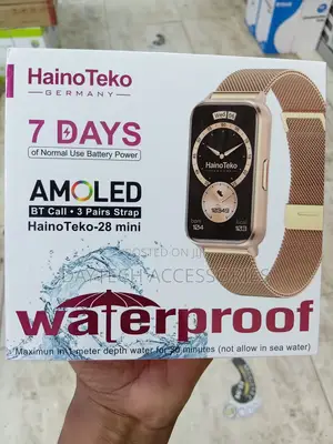 HainoTeko-28 Mini – AMOLED Smart Watch With 3 Straps for Women
