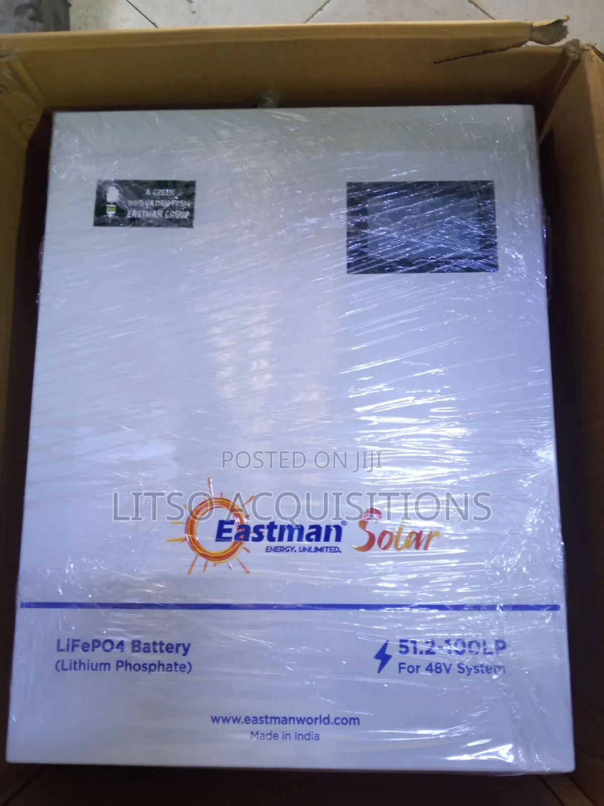 Eastman 48V 100Ah LiFePO4 Lithium Solar Battery – 5.12kWh