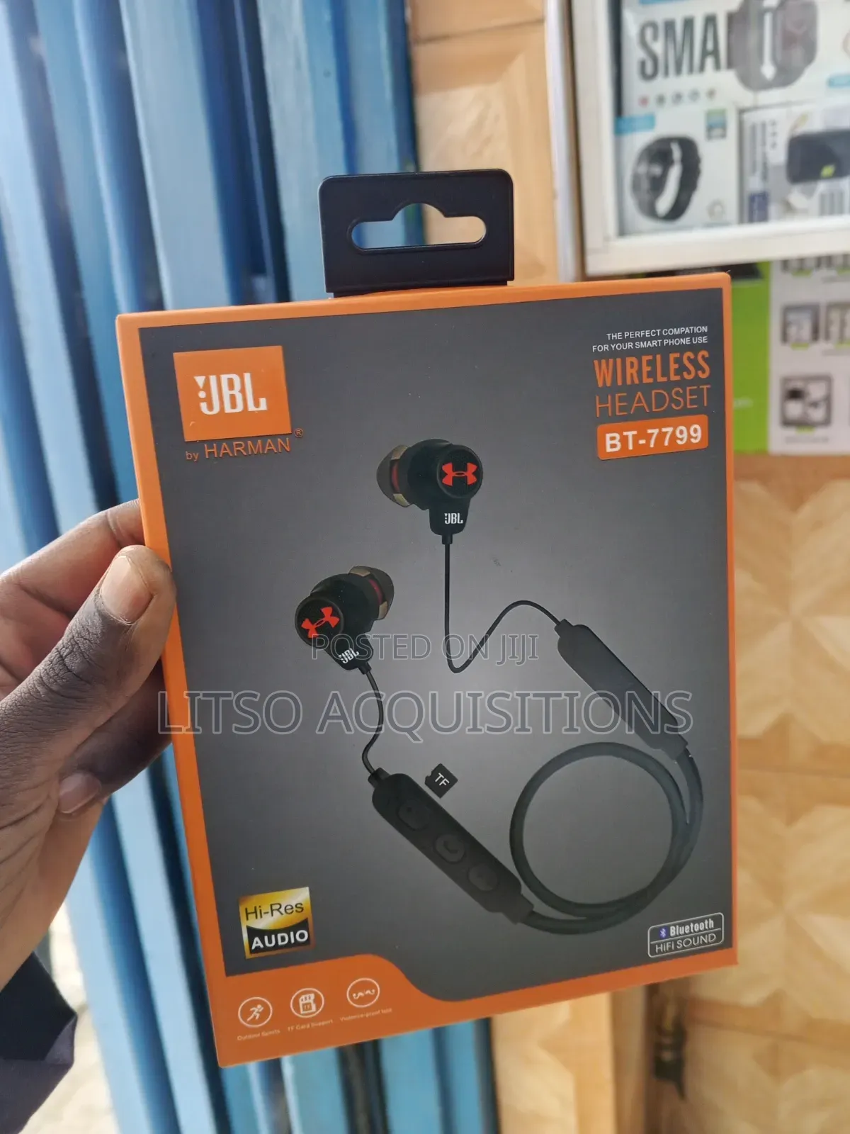 JBL BT-7799 Wireless Bluetooth Neckband Earphones With TF Card Support