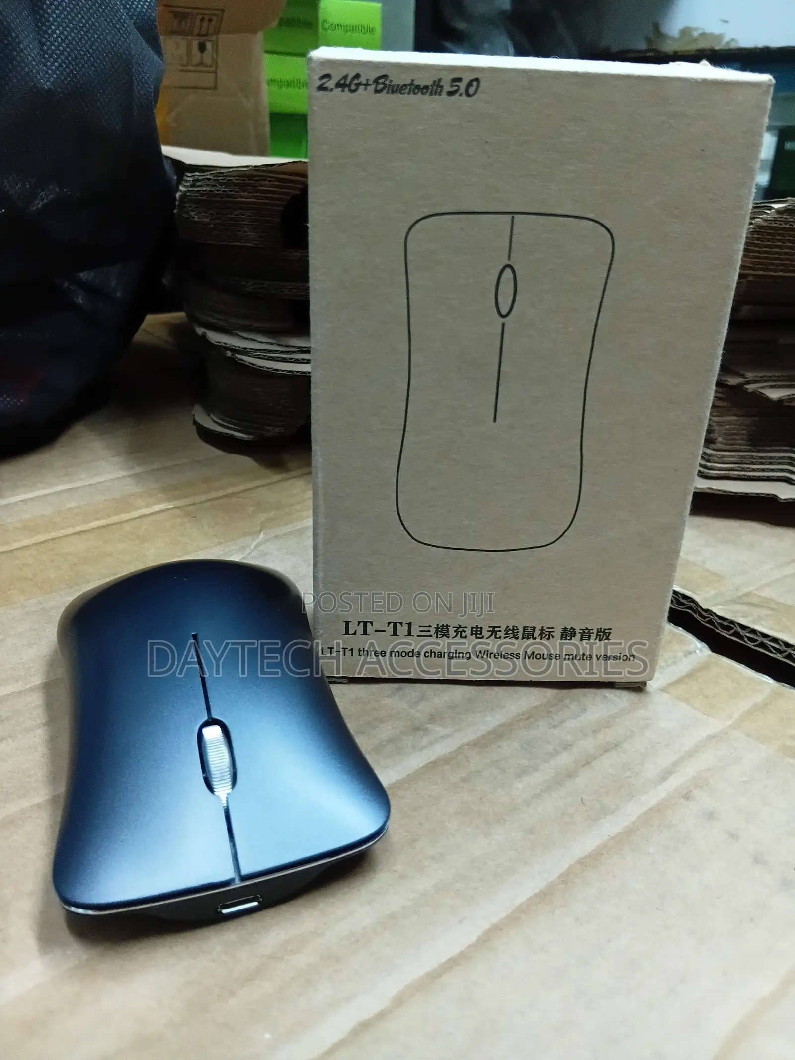 LT-T1 Ultra-Slim Metal-Framed LT-T1 Three-Mode Rechargeable Mouse.