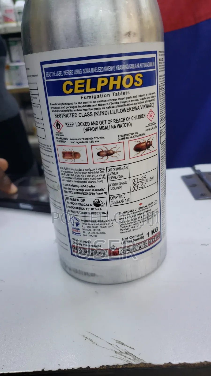 Aluminium Phosphide (Celphos)