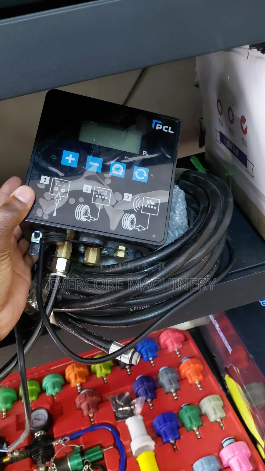 PCL Small Tyre Inflator Machine Digital Design.