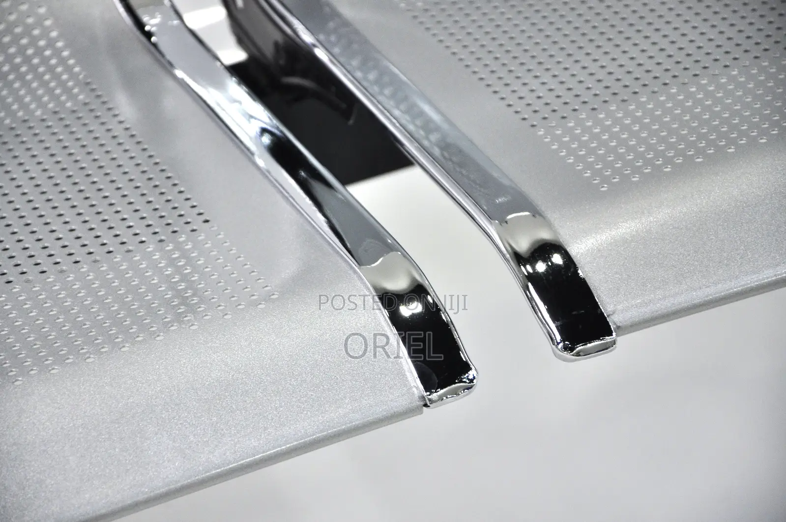 Office Bench : 2-Seater Steel Office Waiting Reception Bench.