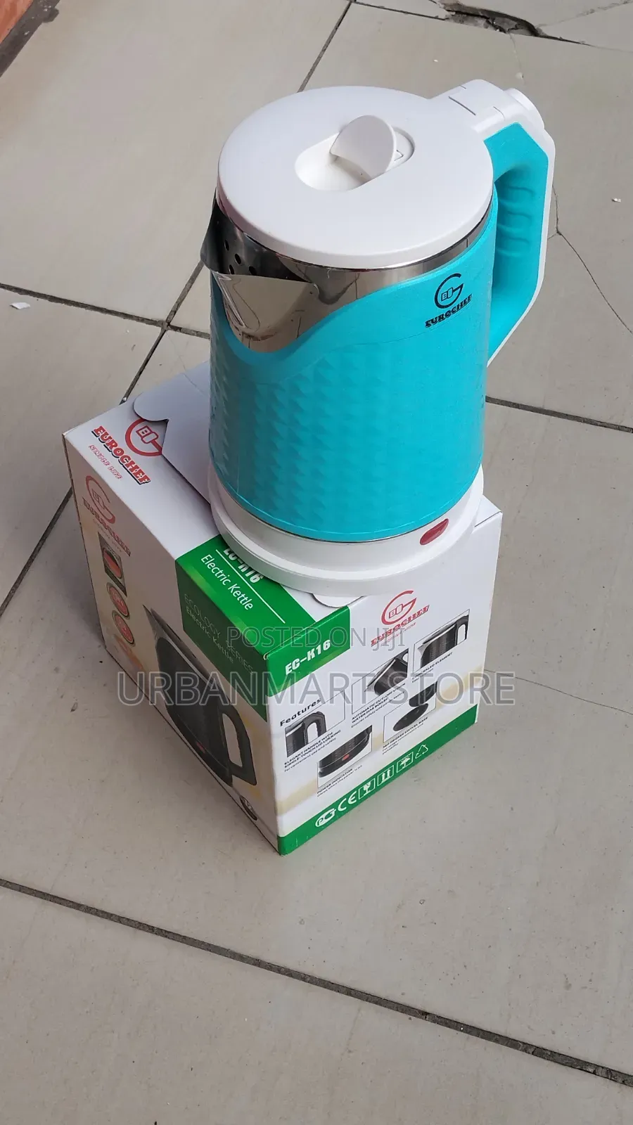 Eurochef Fast Boiling 2L Kitchen Electric Kettle, Plastic