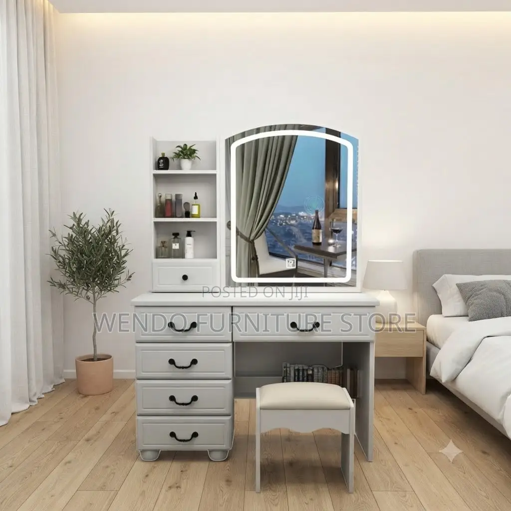 Dressers; White Home Dressing Room Artistic Vanity Set