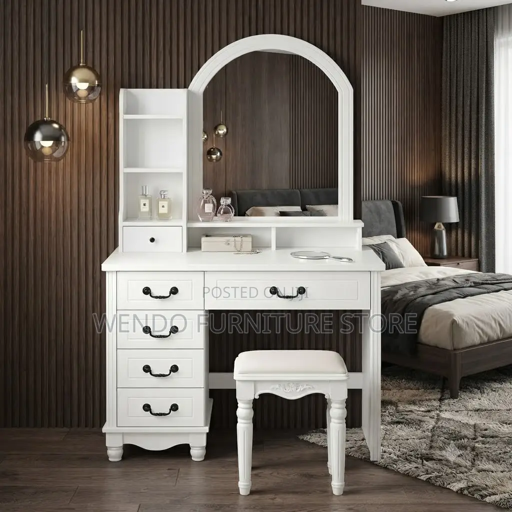 Dressers; White Home Dressing Room Artistic Vanity Set