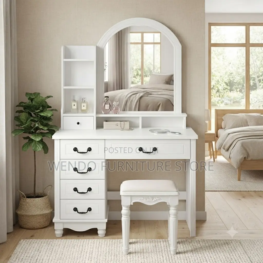 Dressers; White Home Dressing Room Artistic Vanity Set