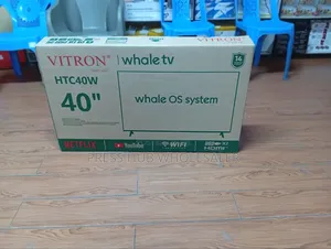 Vitron 40 Inch Smart TV | Whale OS System | Frameless Digital TV