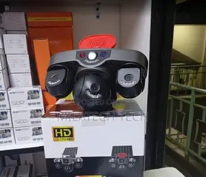 4G SIM Solar Security Camera Triple Lens With Siren Motion Detection