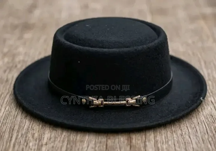 White French Design Fedora Hat With Belt_fp1x