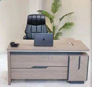 Office Desk : 1600MM Executive Office Desk With Cable Management