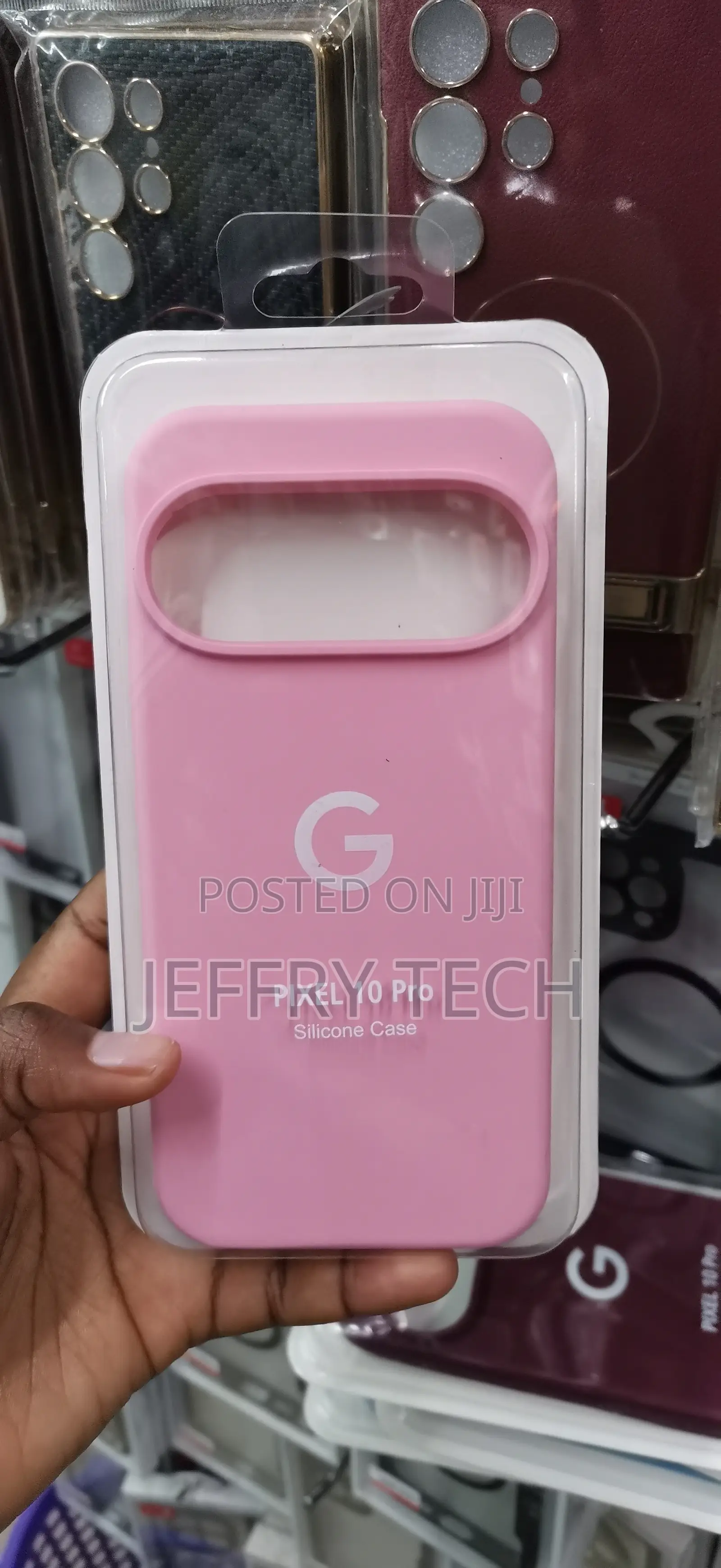 Google Pixel 10 Pro Silicone Case in Pink (Peony/Rose
