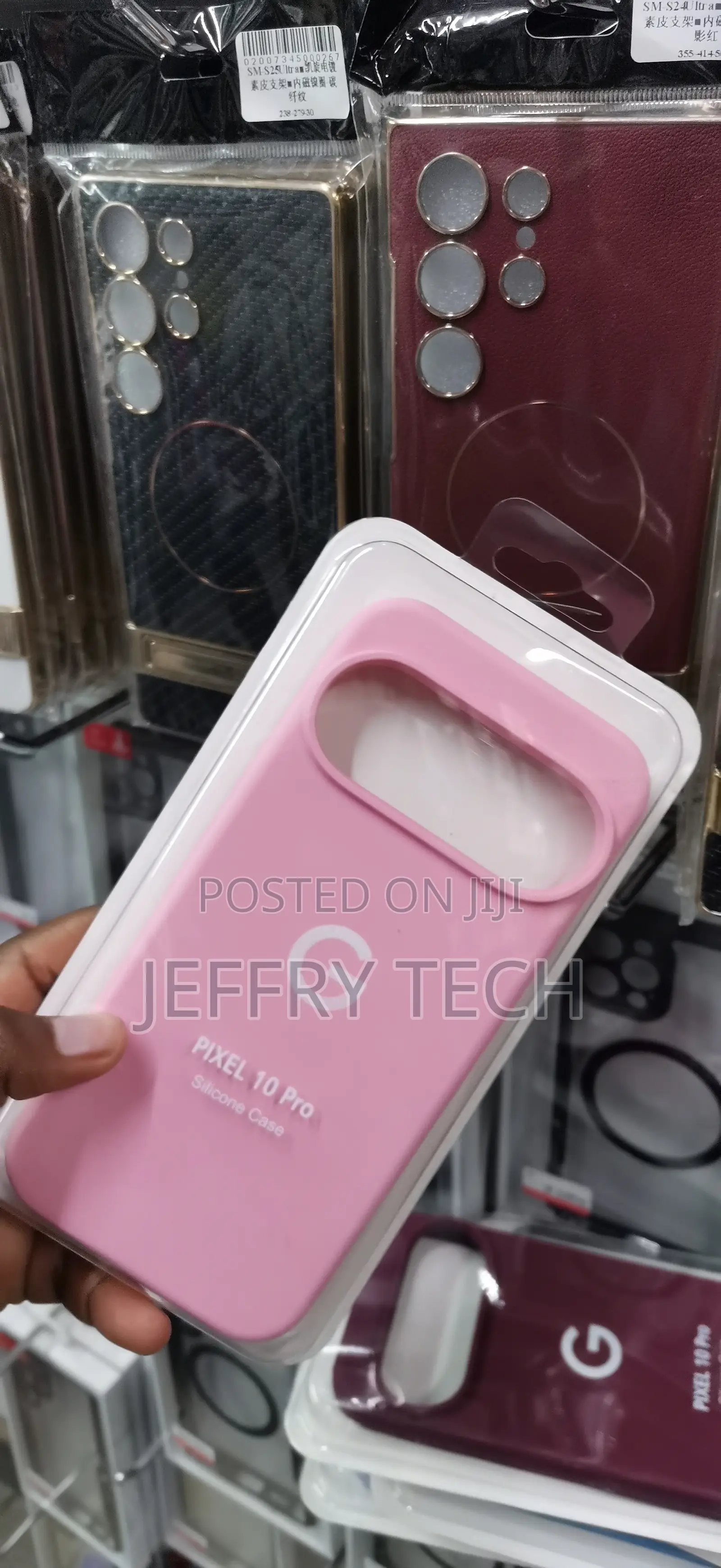 Google Pixel 10 Pro Silicone Case in Pink (Peony/Rose