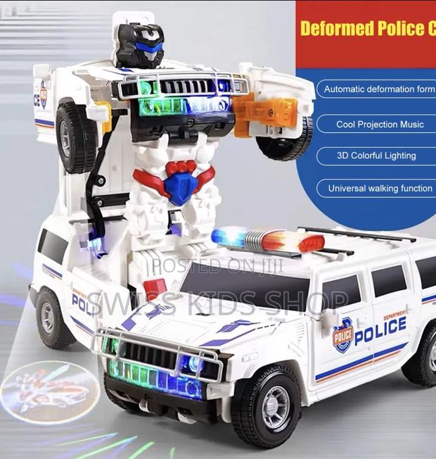 Police Transformer Robot Car - main view