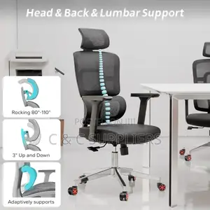 Modern High Back Staffroom Ergonomic Chair.