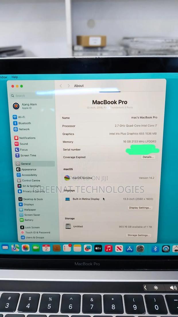 Laptop Apple MacBook Pro 2018 16GB Intel Core i7 SSD 1T - thumbnail 2
