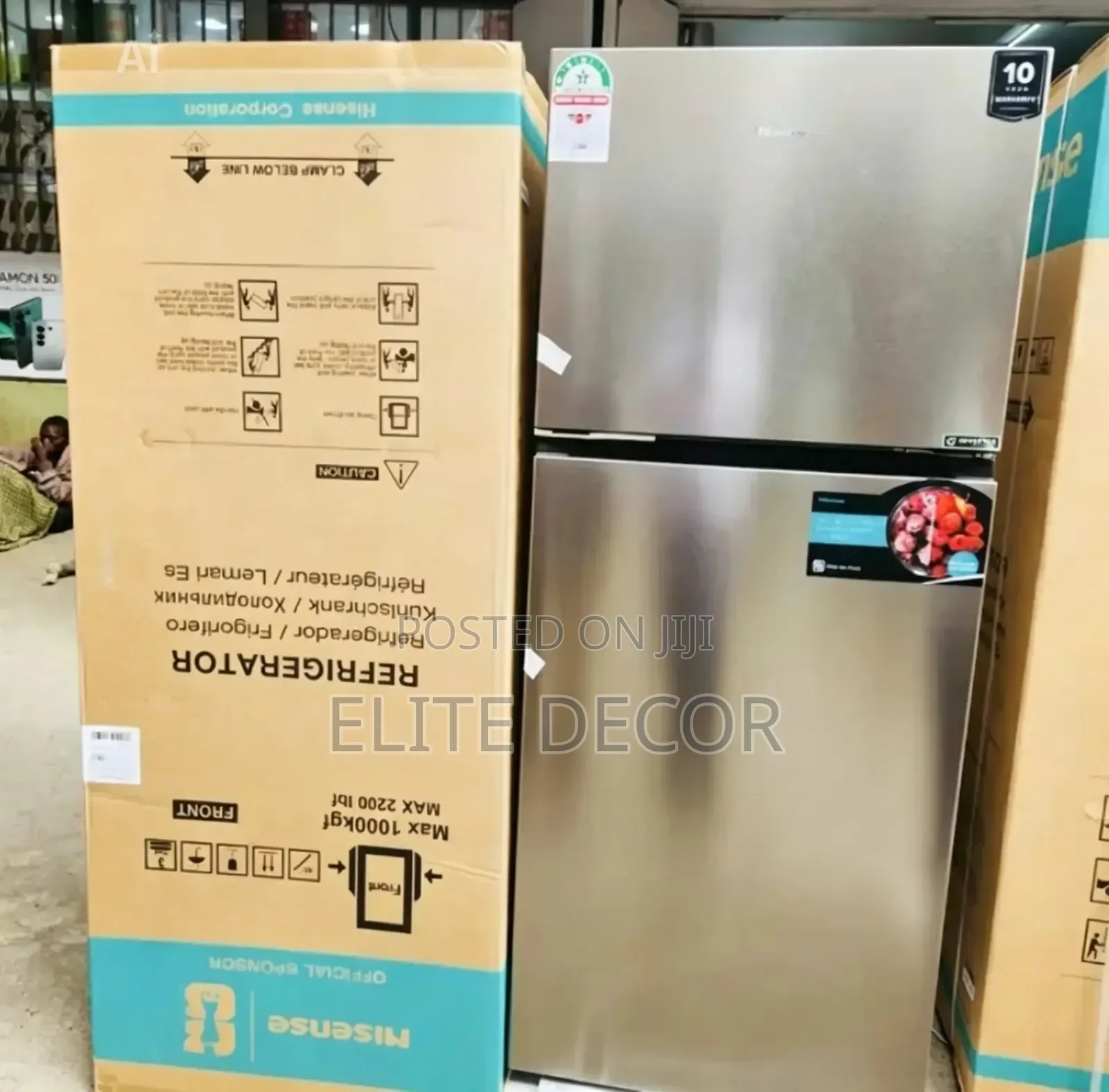 Hisense Ref418dr 424l Double Door Refrigerator