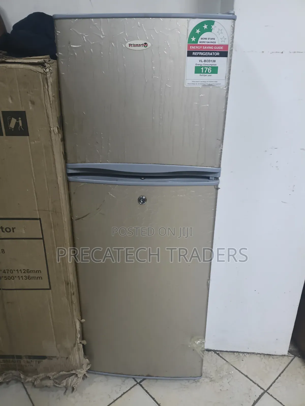 Volsmart 138L Double Door Fridge-Brand New