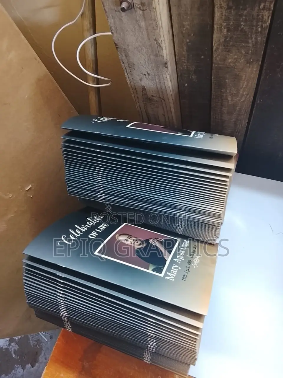 A5 Flyers, A4, A3, A2 Posters, Books Publishing, Funeral Programmes
