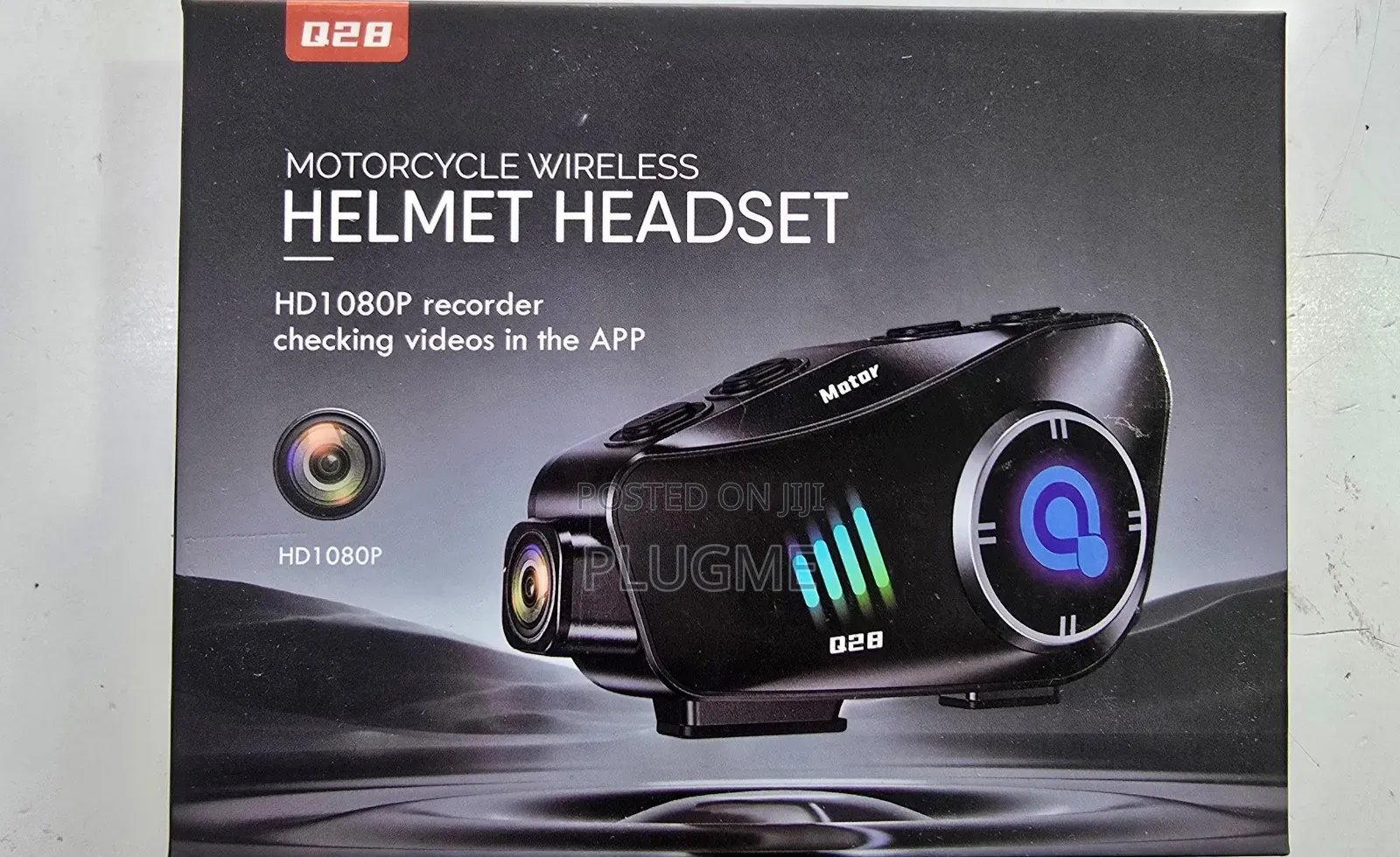 Q28 Motorcycle Wireless Helmet Headset With Camera at 5500shs