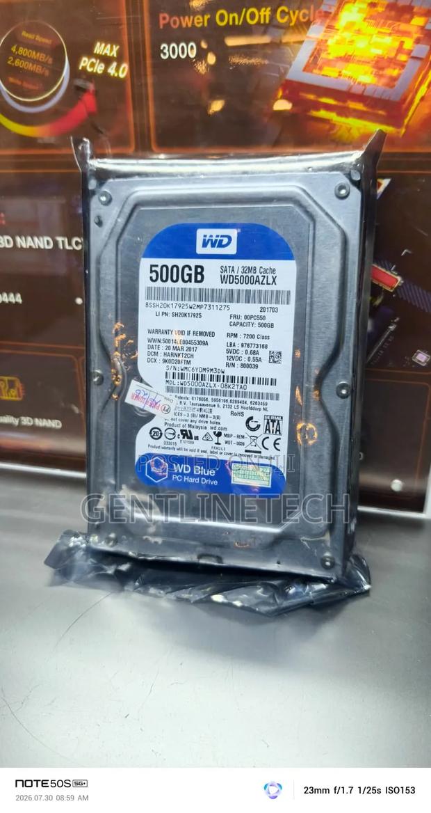 WD 500GB Internal Laptop Hard Drive 2.5" SATA