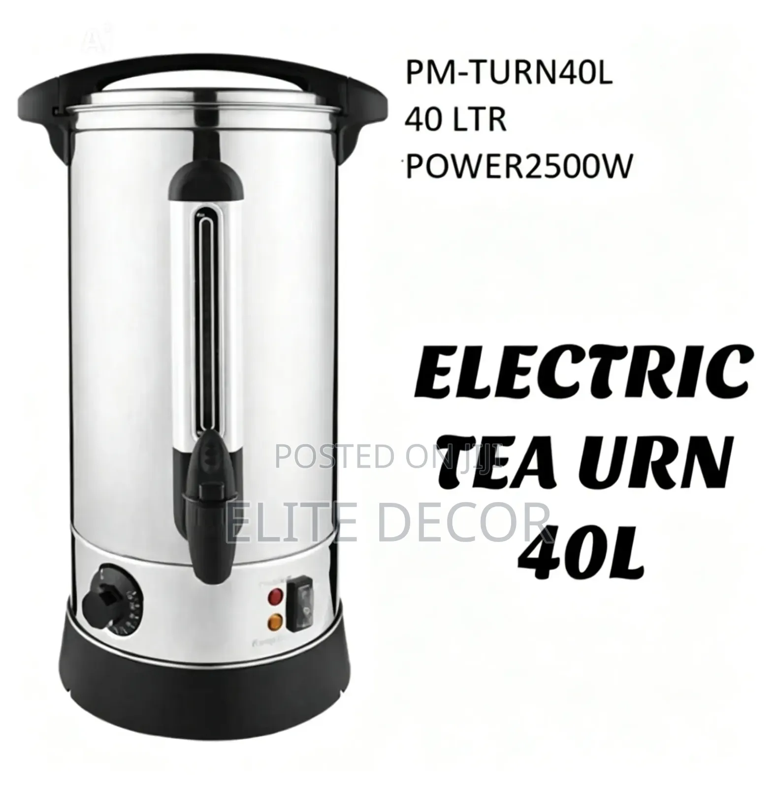 Premier 45L Commercial Electric Tea Urn – 2500W Stainless Steel