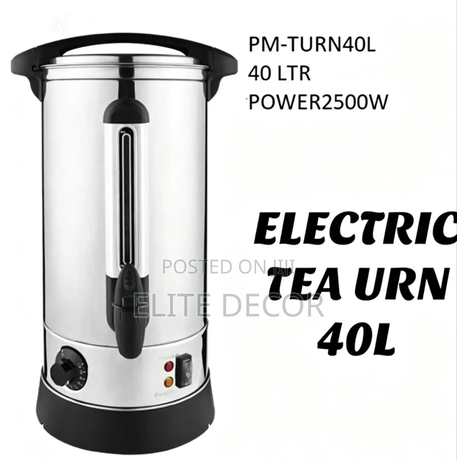 Premier 45L Commercial Electric Tea Urn – 2500W Stainless Steel