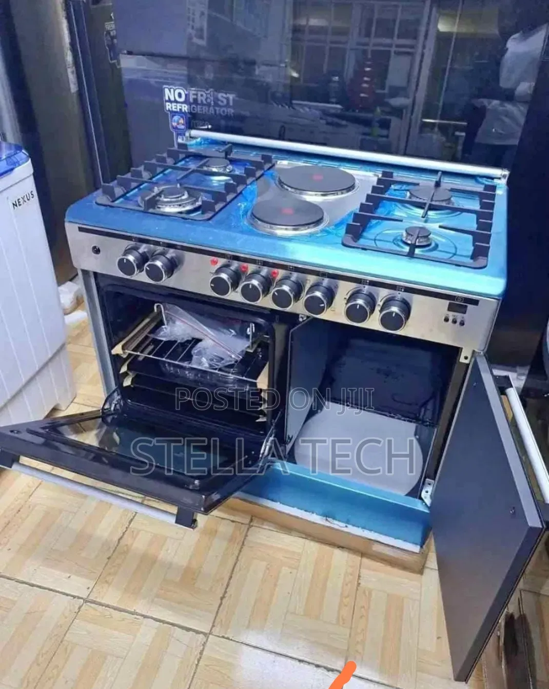 60*90 Haier 4+2 Standing Cooker With Gas Compartment and Sensor