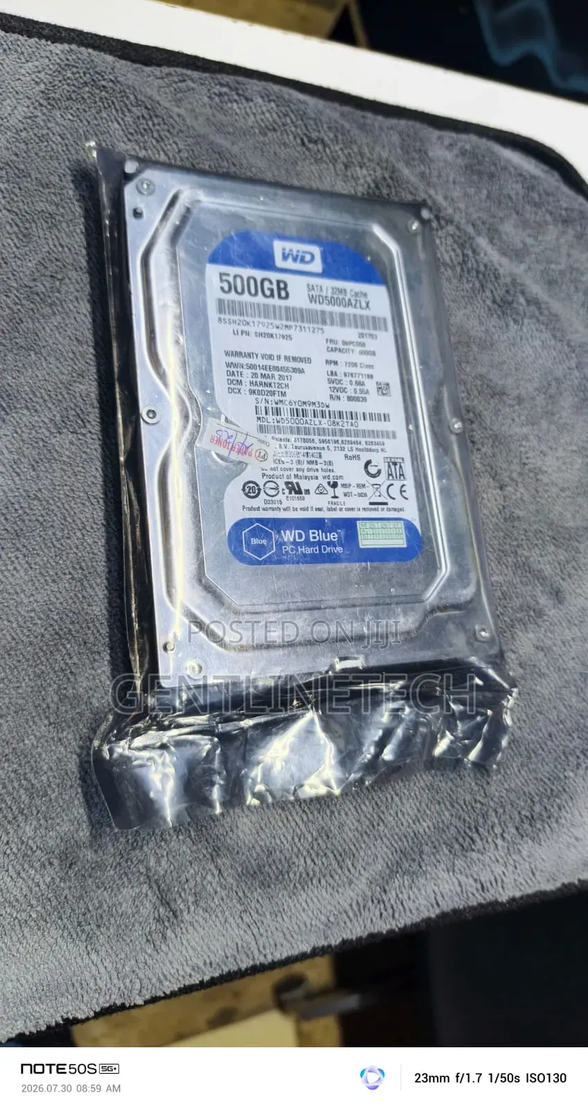 Western Digital 500GB Laptop Internal HDD