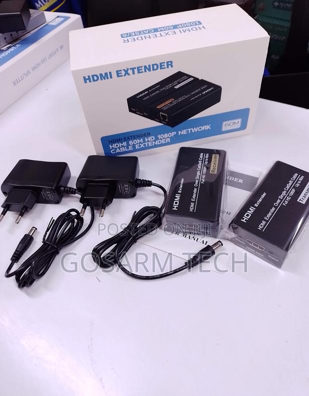 60M HDMI Extender Over Cat5/Cat6 Plug and Play Extender