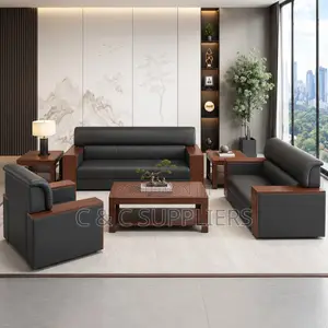 5-Seater Leather Sofa.