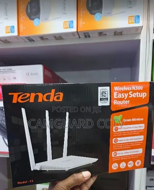 Tenda F3 300Mbps Wireless WiFi Router With 3 High-Gain Antennas