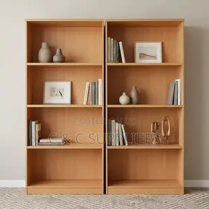 4-Tier Wooden Bookcase.