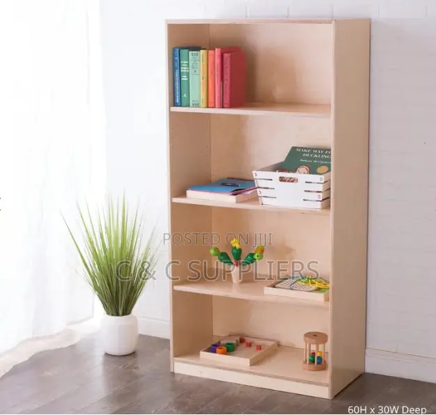 4-Tier Wooden Bookcase.