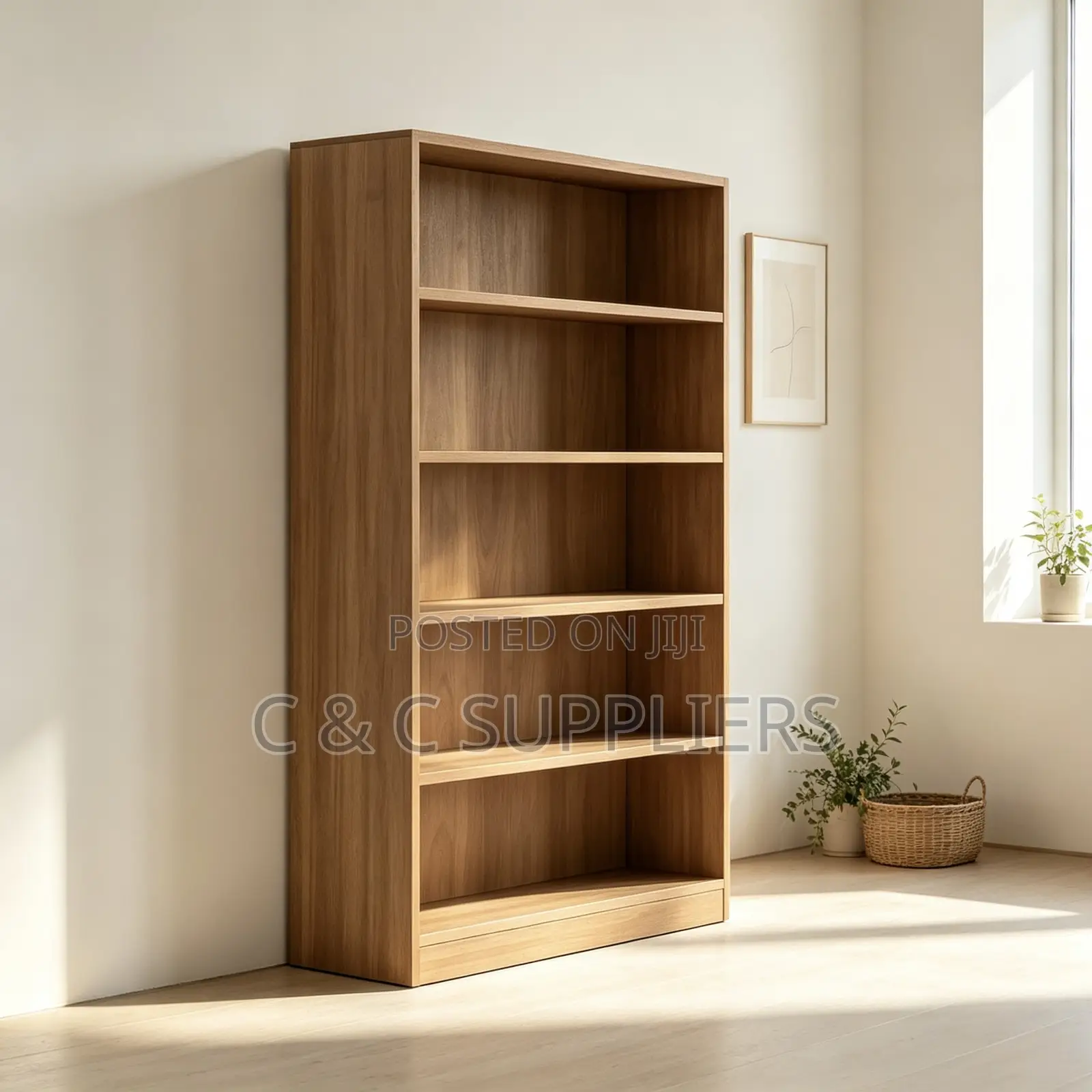 4-Tier Wooden Bookcase.