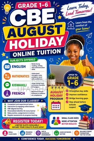 Online CBE Learning Grade 1-6 Math,kiswahili,english and French