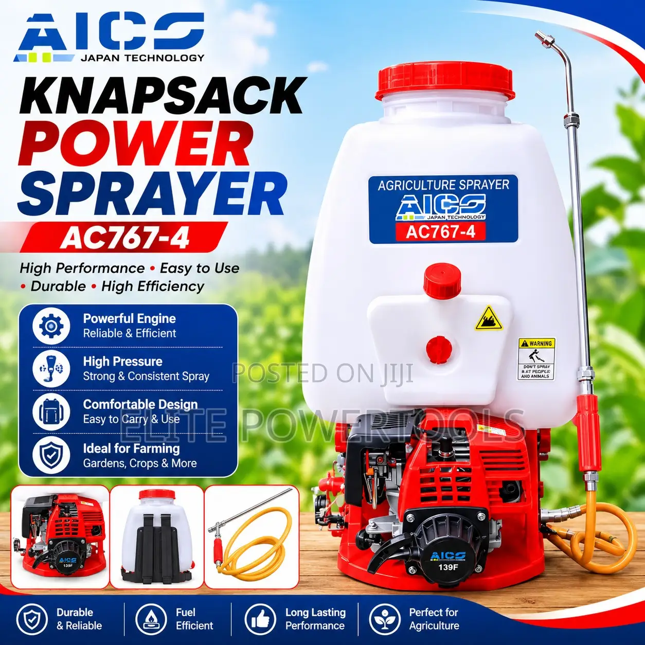 AICS 20L Knapsack Power Sprayer