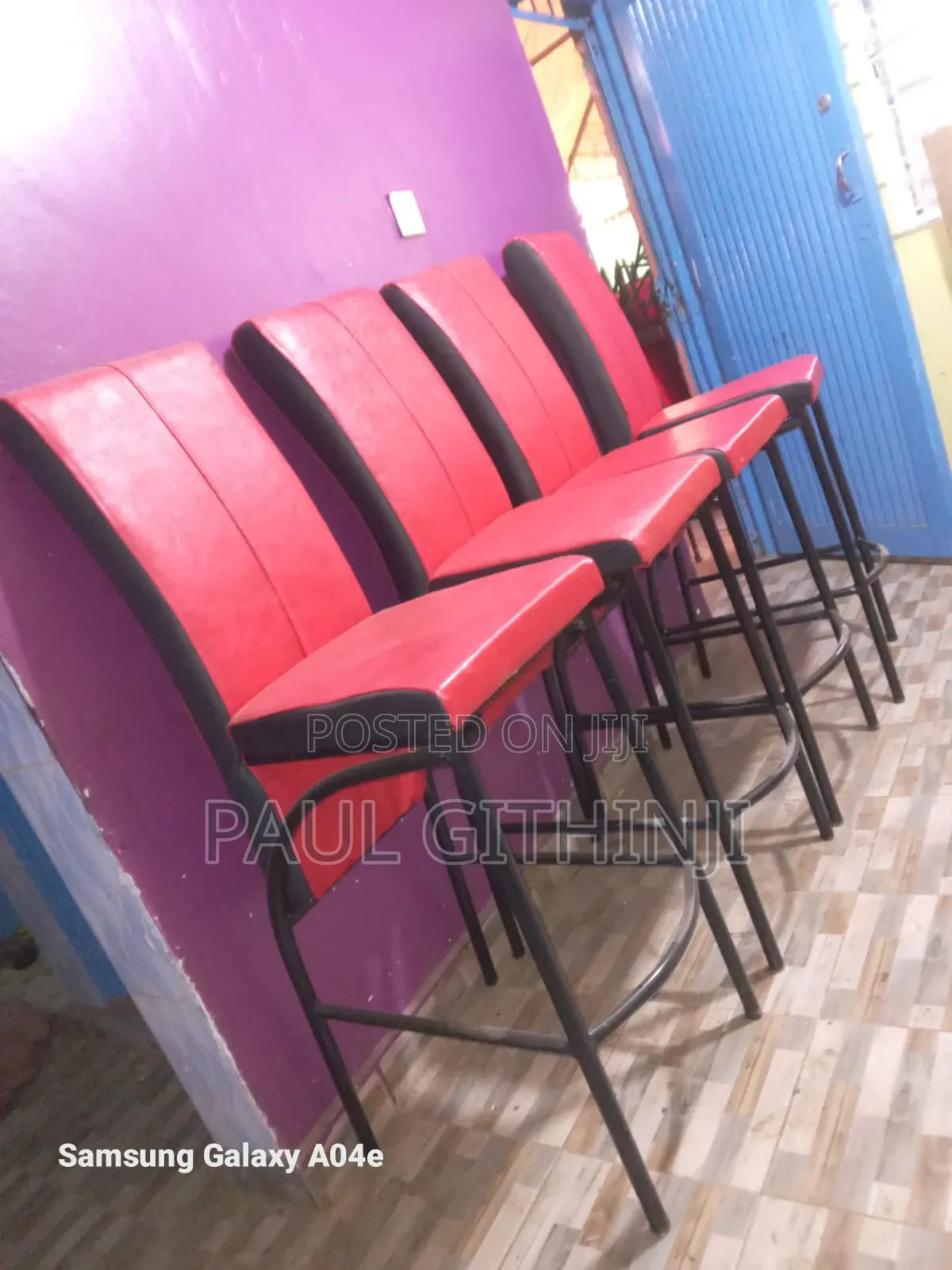 Red High Restraunt Seats