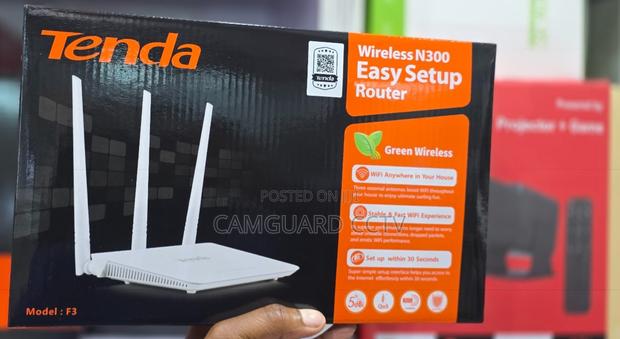 Tenda F3 N300 Broadband Wireless Router 3 X 5dBi Antennas