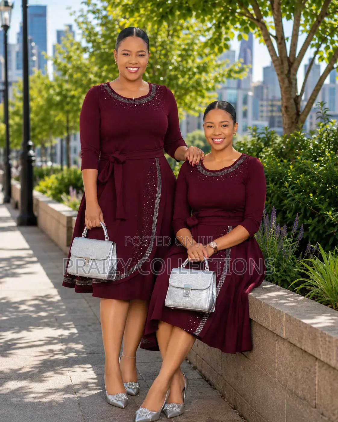 Grace Embellished Midi/Skater Dress