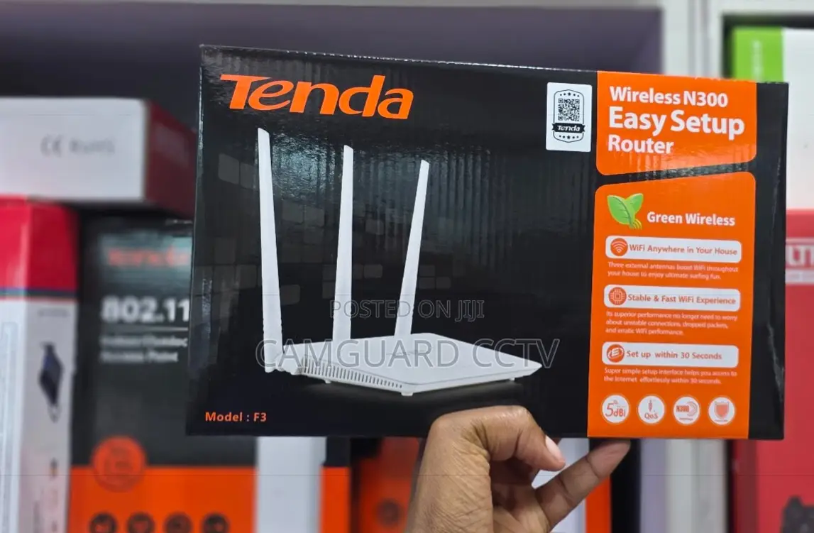 Tenda F3 N300 Wireless Router for Homes, Offices Small Businesses